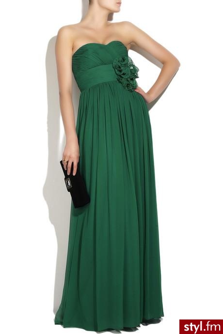 długa jedwabno - szyfonowa suknia Notte by Marchesa 990$ - Pozostałe Ciuchy Moda
