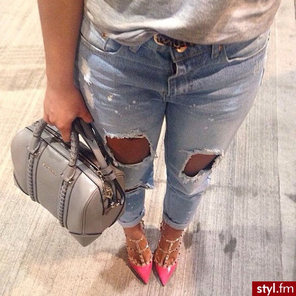 Jeansy Spodnie Moda