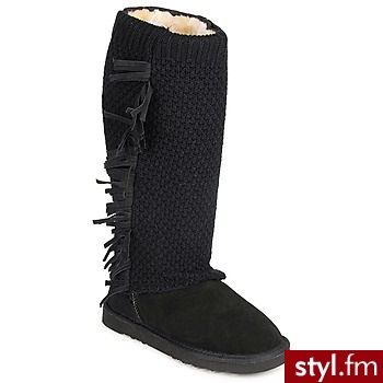 Colors of California BUTY GANARAJ Black - Kozaki Buty Moda