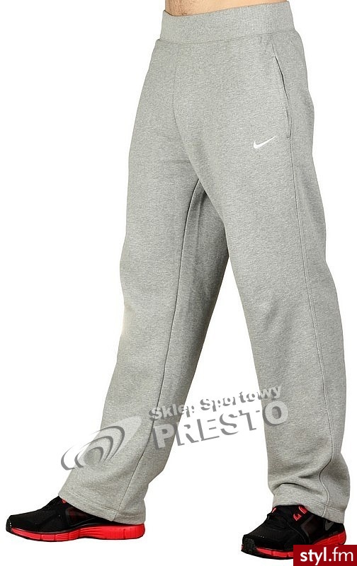 Nike Spodnie treningowe męskie Spt Cas AD Nike szary - Sportowe Buty Moda