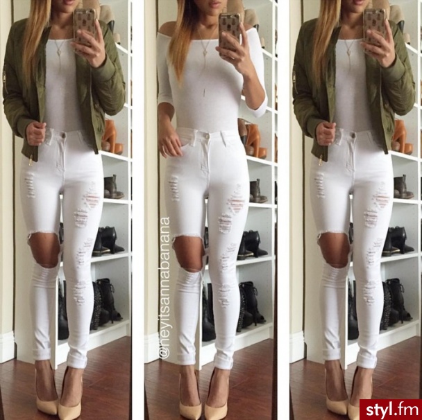 Jeansy Spodnie Moda