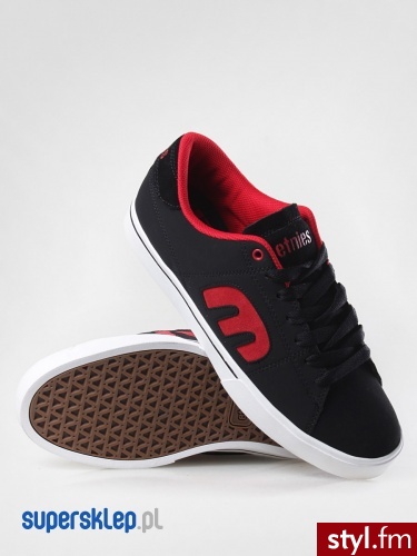 Etnies BUTY SANTIAGO 1.5 (BLK/RED/WHT) 45 Skate Czarny - Pozostałe Buty Moda