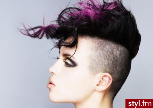 Czarne Punk Rock Alternatywne Krótkie Fryzury