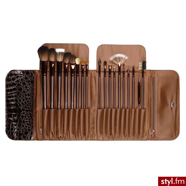 Zoeva Very Croc Set Zestaw 18 pędzli do makijażu w etui - Portfele i etui Dodatki Moda
