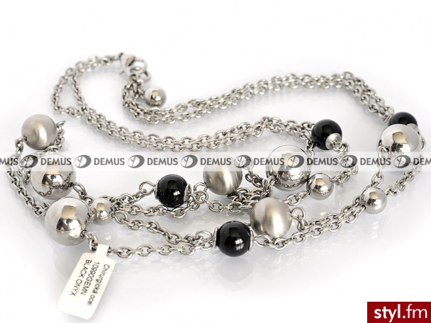 MPM Bransoletka stal szlachetna 10990GEM-BLACK-ONYX - Bransoletki Biżuteria Moda