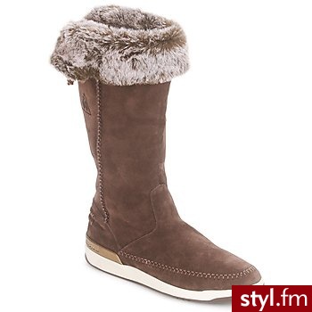 Le Coq Sportif BUTY MEGEVE Brunatny - Kozaki Buty Moda