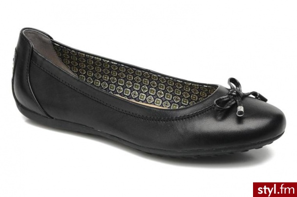 Geox Balerinki D PIUMA BALL H Czarny - Balerinki Buty Moda