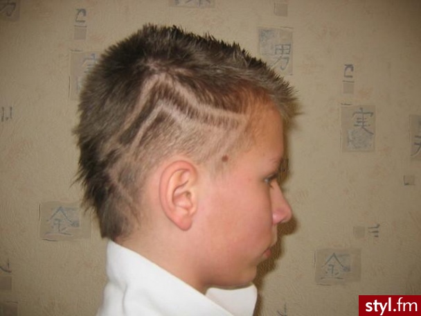 Jeden z wzorków który miałem na "Bańce" xP - Punk Rock Alternatywne Średnie Fryzury