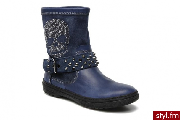 Khrio PÓŁBUTY I BOTKI AURORA BY 63750Agadir Velur Jeans - Botki Buty Moda