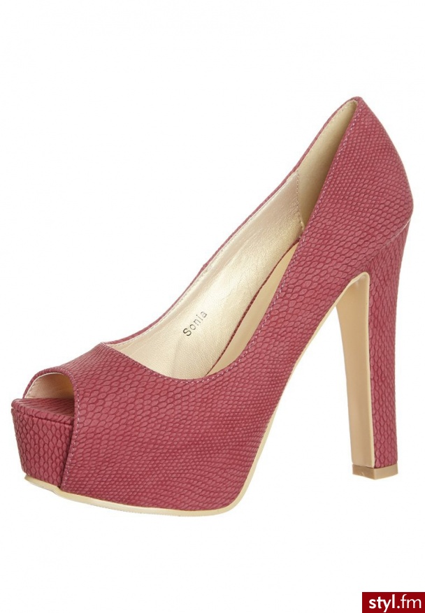 Sugarfree Shoes SONIA Szpilki Peep Toe różowy (SF-13-05-06) - Szpilki Buty Moda