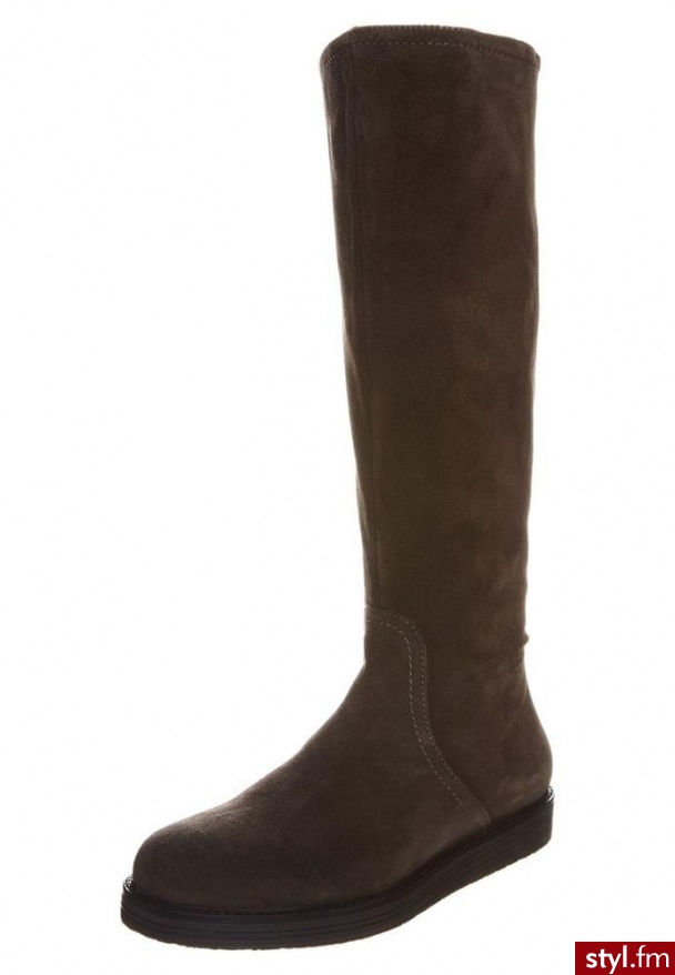 Zign Kozaki  oliwka - Kozaki Buty Moda