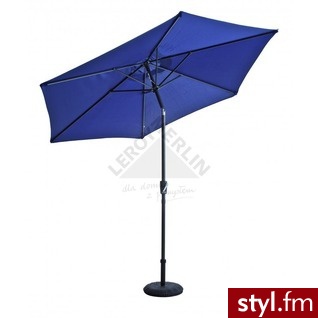 Leroy Merlin Parasol Ogrodowy Parasol Ogrodowy z Podstawą Śr. 300xwys. 255cm160G / M2 Poliester Zielony - Parasole Dodatki Moda