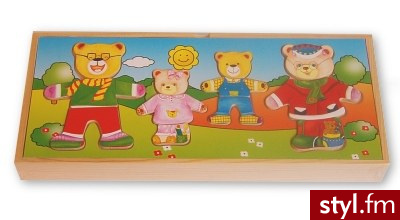 Brimarex Układanka Drewniana Misie Rodzinka Zd-222 - Dziecko