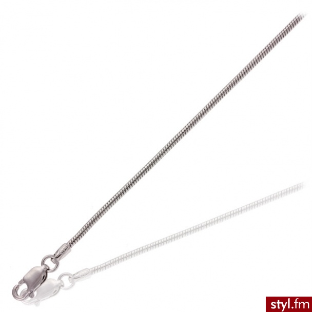 Dandelio  Srebrny Łańcuszek Żmijka 50 cm; ? 1,5 mm NDI-ŁAŃ-0013 - Łańcuszki Biżuteria Moda