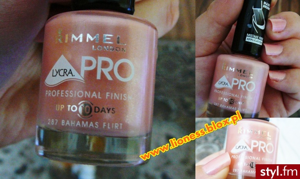 Rimmel - 287 Bahamas Flirt | 
Notka na moim blogu na jego temat:
http://lioness.blox.pl/2013/07/Rimmel-287-Bahamas-Flirt.html - Kosmetyki