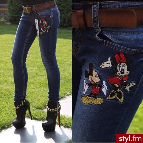Jeansy Spodnie Moda