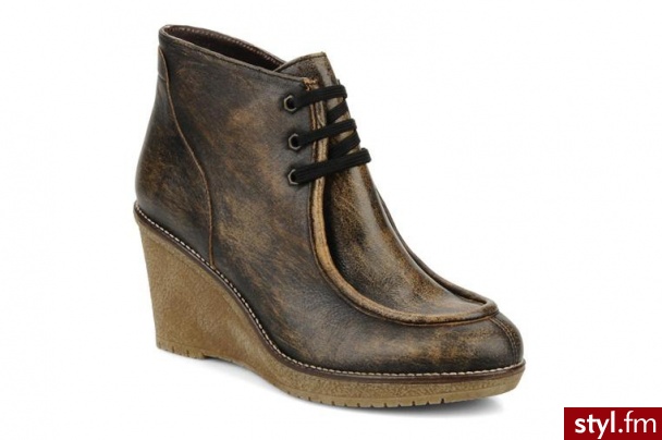 Jonak PÓŁBUTY I BOTKI GLIPS BY 47395NOIR CRAQUELE - Botki Buty Moda