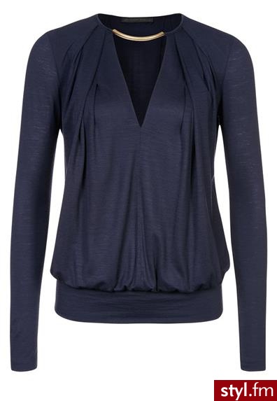 Plein Sud Bluzka z długim rękawem niebieski (S22 TP420) - Tuniki Ciuchy Moda