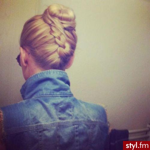 Blond Warkocze Proste Na co dzień Długie Fryzury