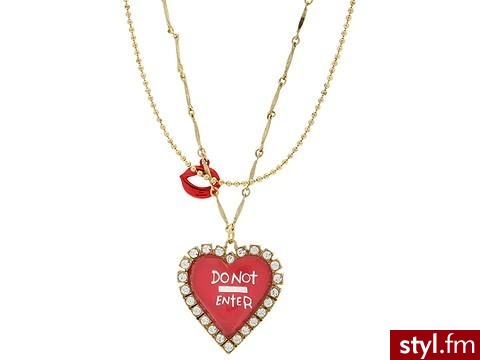 Wisiorek Betsey Johnson z wyraźnym napisem \' Nie Wchodzić \' - 51$ - Pozostałe Dodatki Moda