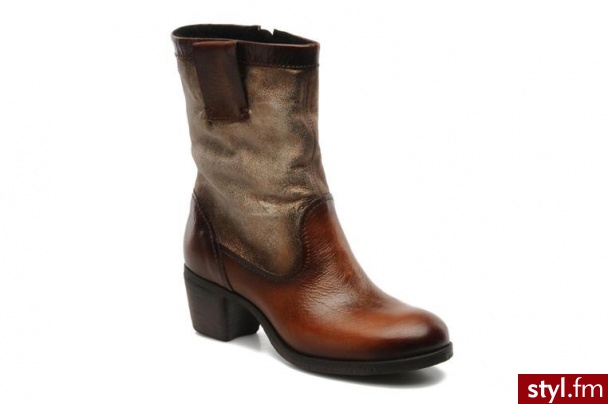 Mjus PÓŁBUTY I BOTKI AGUAN BY MJUS (Brązowy) - Botki Buty Moda