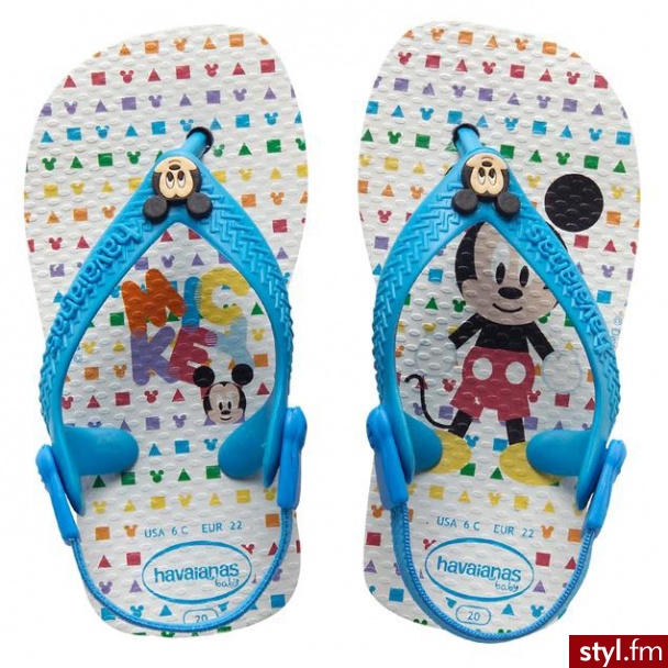 Havaianas SANDAŁKI JAPONKI BABY MICKEY - Klapki Buty Moda
