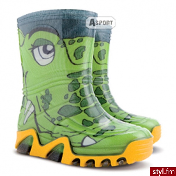 Kalosze dziecięce STORMIC PRINT krokodyl Demar - Kalosze Buty Moda