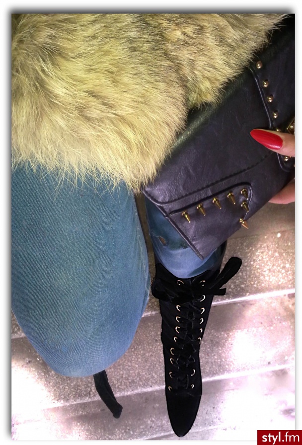 rudy lis i czarne Mango - Kozaki Buty Moda