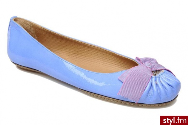 Maloles Balerinki G2 Toile W by (Niebieski) - Balerinki Buty Moda