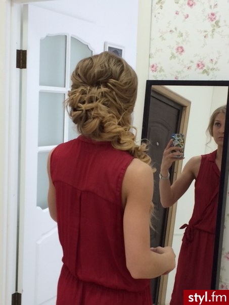 Blond Upięcie Kręcone Ślubne Długie Fryzury