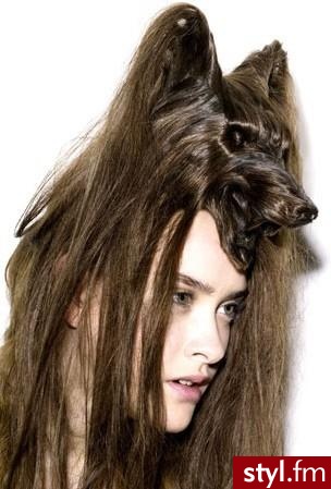 animal hairstyle - Punk Rock Alternatywne Średnie Fryzury
