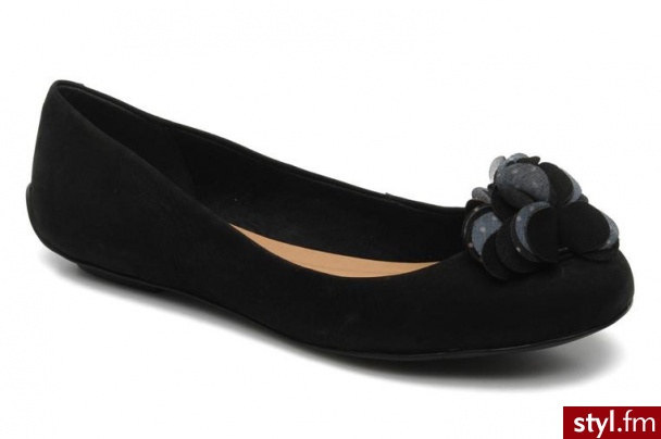 Via Uno BALERINKI ULISSE BY VIA UNO (Czarny) - Balerinki Buty Moda