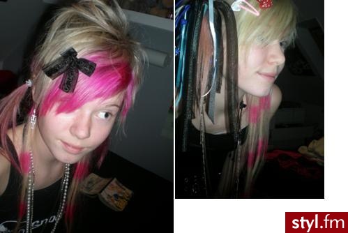 EMO Alternatywne Średnie Fryzury