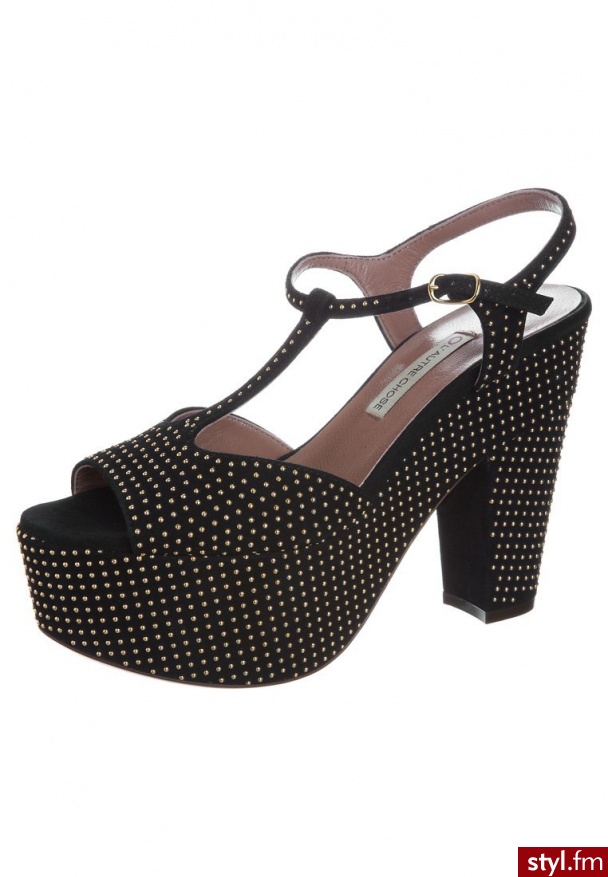 L’Autre Chose Szpilki Peep Toe czarny - Szpilki Buty Moda