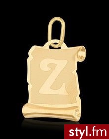Litera z złoty wisiorek - Wisiorki Biżuteria Moda
