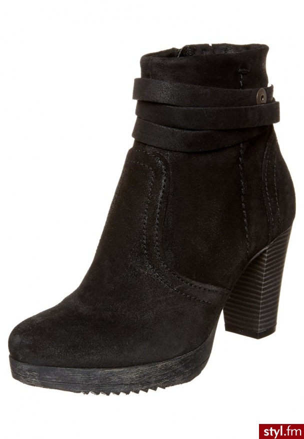 zign Botki na obcasie czarny (789229) - Botki Buty Moda