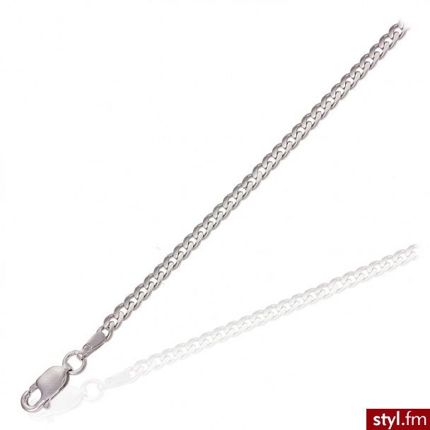 Dandelio  Srebrny Łańcuszek Pancerka 50 cm NDI-ŁAŃ-0011 - Łańcuszki Biżuteria Moda