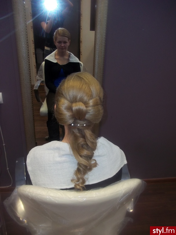Blond Upięcie Kręcone Wieczorowe Długie Fryzury