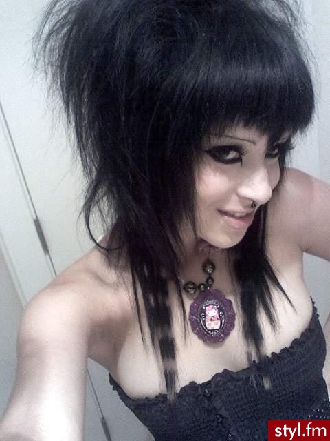 EMO Alternatywne Średnie Fryzury