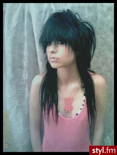 EMO Alternatywne Średnie Fryzury