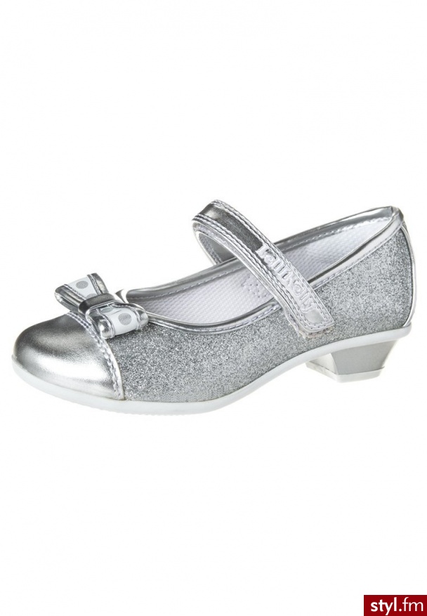 Lelli Kelly CUORI Baleriny z zapięciem srebrny LK9401 - Balerinki Buty Moda