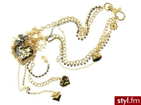 Gepardzie serce i perły od Betsey Johnson - 114$ - Pozostałe Dodatki Moda