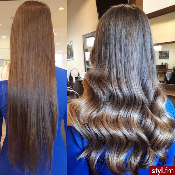 fryzjer warszawa sombre z Olaplex salon for hair - Blond Rozpuszczone Kręcone Fryzury gwiazd Długie Fryzury