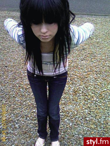 EMO Alternatywne Średnie Fryzury