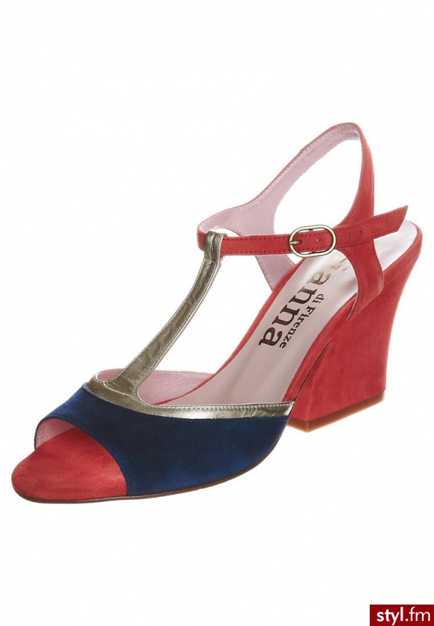Gianna di Firenze CLAUDIA Sandały na obcasie niebieski - Sandały Buty Moda