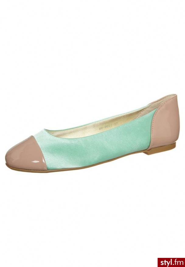 Ballerina Closet CONEY Baleriny turkusowy (80-0011) - Balerinki Buty Moda