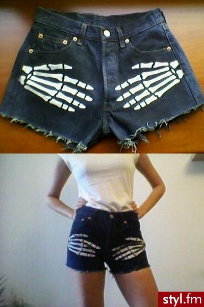 Szorty Diy/hand made www.luckyloserclothes.blogspot.com - Moda uliczna Inne Moda