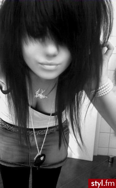 EMO Alternatywne Średnie Fryzury