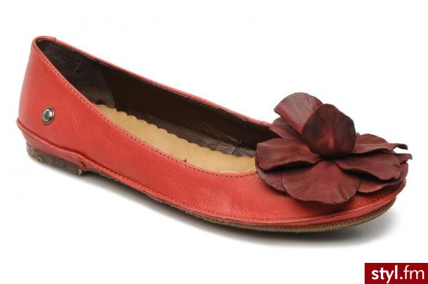 Neosens BALERINKI PARDINA 640 BY (Czerwony) - Balerinki Buty Moda