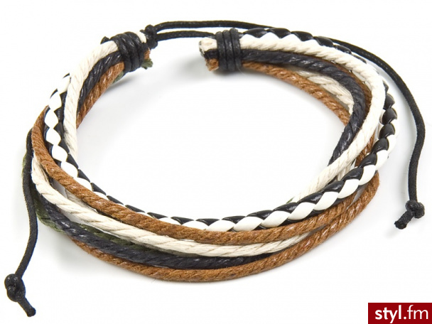 Iloko  BRANSOLETKA SzNURKOWA BROWN - Bransoletki Biżuteria Moda